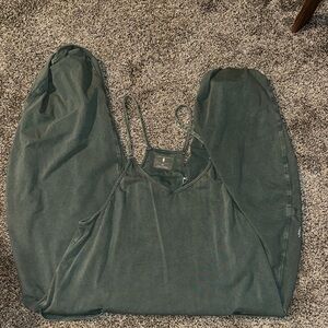 Teal/ green Hot Shot Onesie Free people